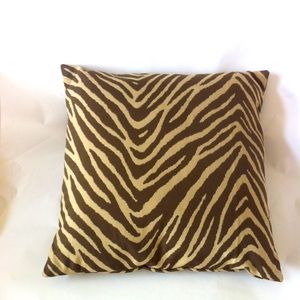 16” square decorative pillow cover.